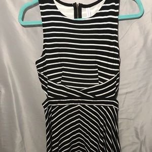 Black & White Striped Dress
